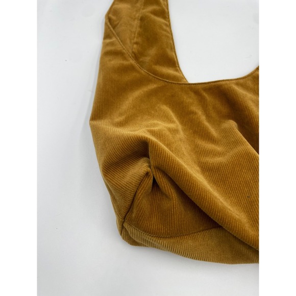 Merit Beauty Signature Cosmetic Makeup Bag Brown Corduroy Tie-Top Pouch NWT - Picture 6 of 11